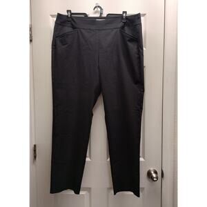 Talbots Women's Plus Size 18W Black Pull-On Stretch Classic High Rise Pants